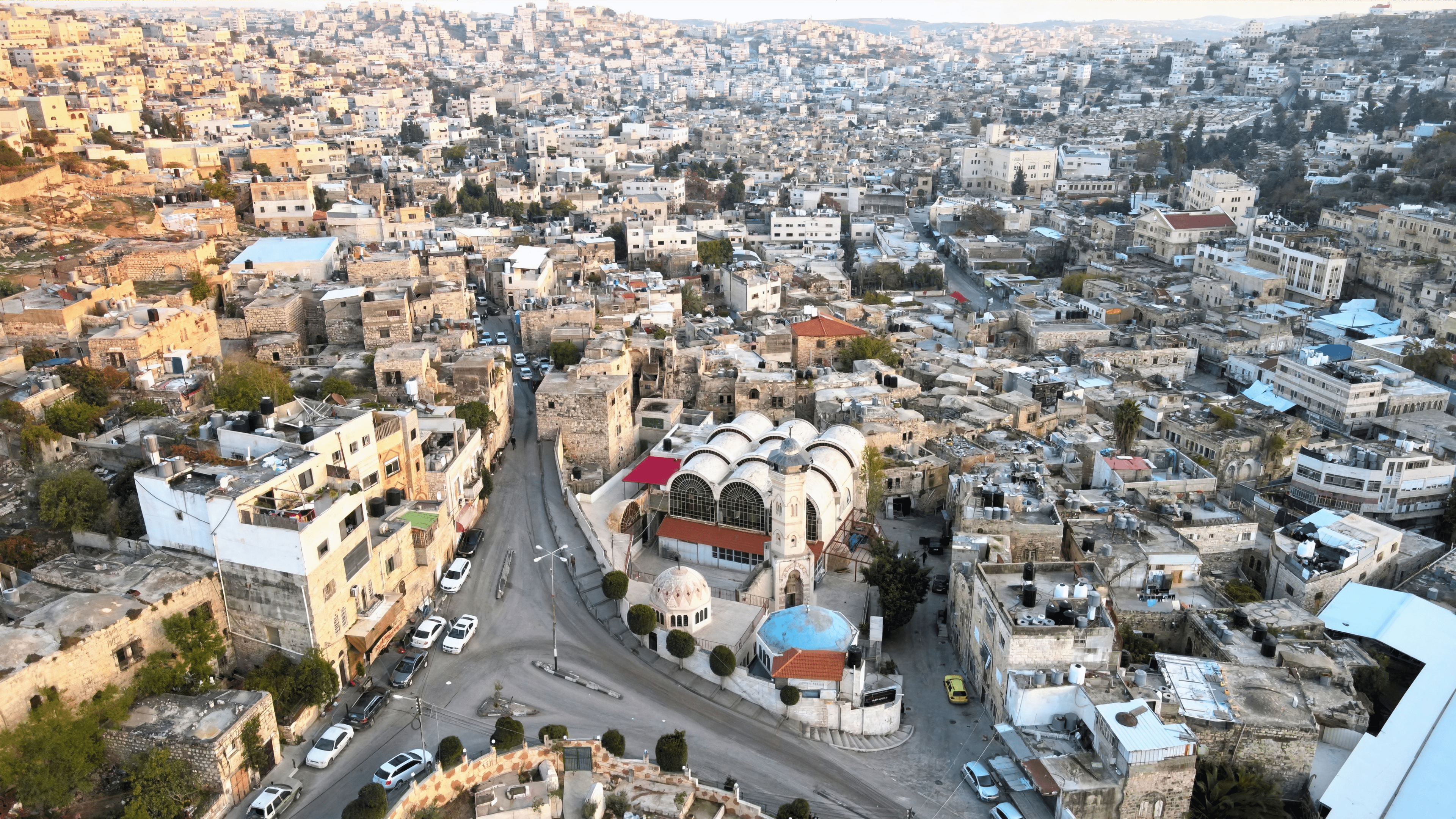 City skyline background